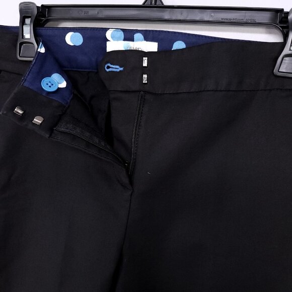 Boden Dress Pants Womens 6 Regular Straight Leg Pockets Slit Hem Black - Picture 11 of 15